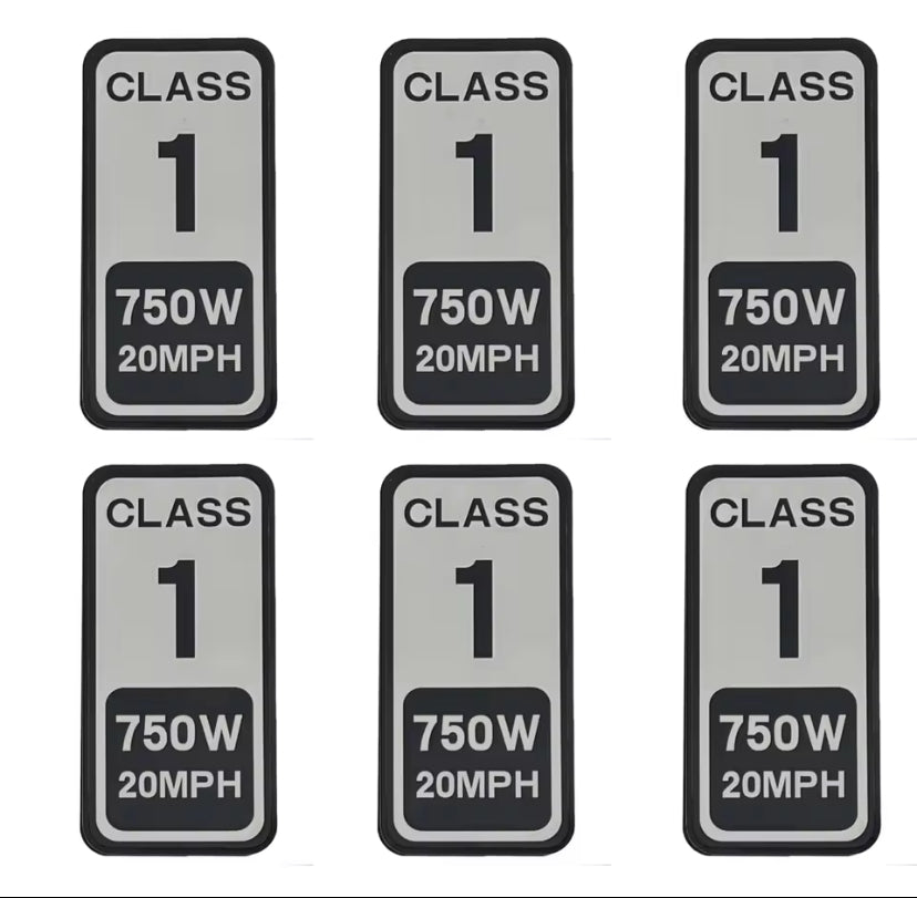 E-bike Class Stickers High Quality