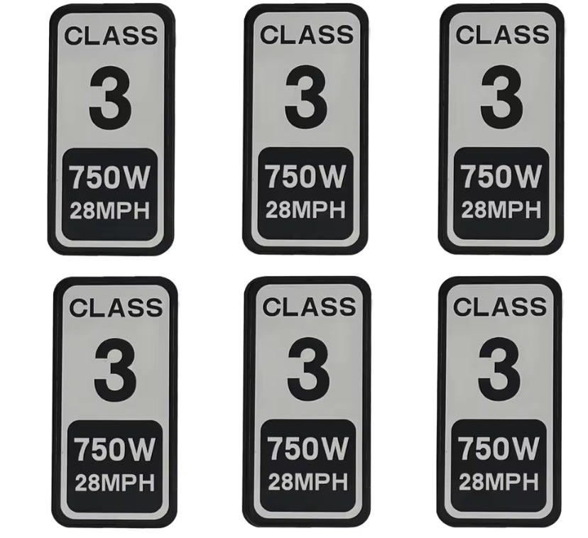 E-bike Class Stickers High Quality
