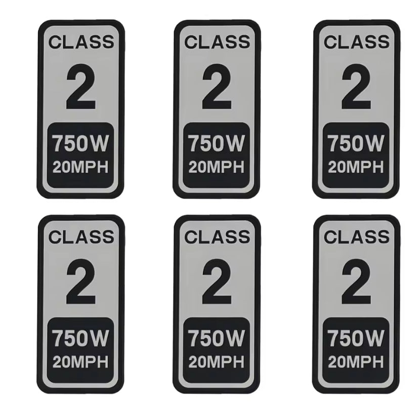 E-bike Class Stickers High Quality