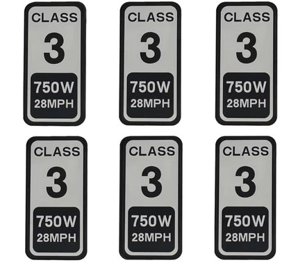 E-bike Class Stickers High Quality