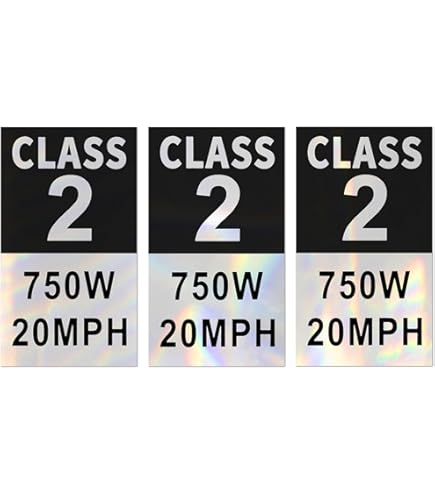 E-Bike Class 2 Sticker